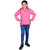 Kid Kupboard Cotton Girls Jacket, Pink, Full-Sleeves, 7-8 Years KIDS8293