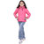 Kid Kupboard Cotton Girls Jacket, Pink, Full-Sleeves, 9-10 Years KIDS8294