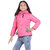 Kid Kupboard Cotton Girls Jacket, Pink, Full-Sleeves, 9-10 Years KIDS8294