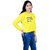 Kid Kupboard Cotton Womens Sweatshirt, Light Yellow, Full-Sleeves, XL-Xtra Large KIDS8303