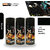 Samurai Kurobushi Exhaust Pipe (High Temperature) Silencer Coating Black Spray Paint 300 ml (Pack of 3)