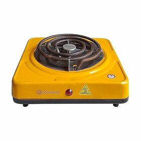 Hot Plate Charcoal Starter (Radiant, Electronic Hookah Coal Burner) - 500 Watt,Small Yellow
