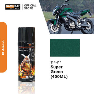 Samurai Kurobushi Metallic Colours SP1144 Green Spray Paint 400 ml (Pack of 1)