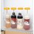 (Set of 2) Porous Squeeze Bottle Condiment Bottles Hot Sauce Dispenser Refillable Five Hole Container with Lid Squirt Bottle Sauce Dispenser Ketchup Bottle Multipurpose Kitchen Tools