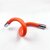 (Pack Of 1) Universal Extension Tube with Multipurpose Connector Faucet Extender for Bathroom Sink 360 Free Bending Faucet Suitable for Kitchen Adjustable Hose Pipe(Orange20Cm