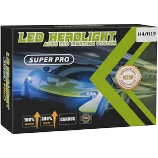 A88 CANBUS H4/H19 300W LED Headlight Bulb - Brightest Auto LED Lighting System