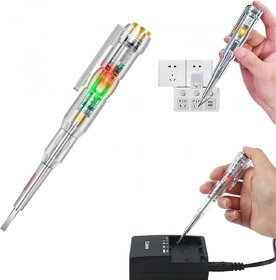 Shopkartz Sleek LED Voltage Tester Pen for Precise and Safe Electrical Testing - Essential Tool for Electricians, DIY E