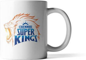 CSK Chennai Superkings Coffee Ceramic Coffee MS Dhoni Team CSK Best Gift for Friends Ipl Fever Cricket Lovers | Ceramic Coffee (350ml) Ceramic Coffee Mug