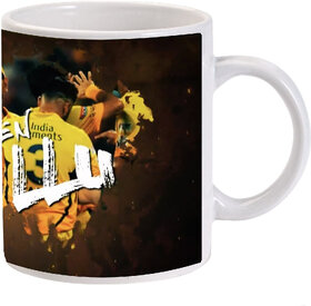 S02 Chennai super kings ( Csk ) - Ms Dhoni, Suresh Raina and Dwayne Bravo Ceramic Coffee Mug