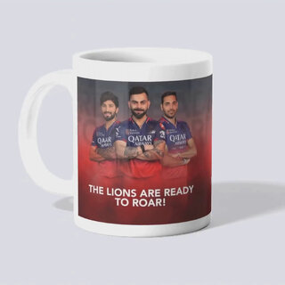 RCB 'The Lions Are Ready to Roar' IPL Team Cricket Fan Coffee Ceramic Coffee Mug