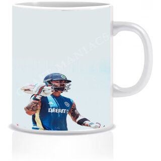 KOHLI BEST EDIT PRINTED 330 ML MUG FOR CRICKET LOVERS Ceramic Coffee Mug