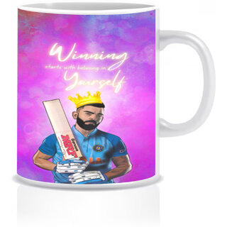 VIRAT KOHLI BEST PRINTED 330 ML MUG FOR CRICKET LOVERS Ceramic Coffee Mug