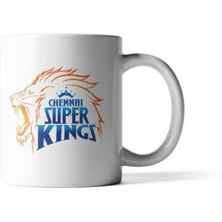 CSK Chennai Superkings Coffee Ceramic Coffee MS Dhoni Team CSK Best Gift for Friends Ipl Fever Cricket Lovers | Ceramic Coffee (350ml) Ceramic Coffee Mug