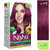 Nisha Cream Hair Color Rich Bright Long Lasting Hair Colouring For Ultra Soft Deep Shine 100% Grey Coverage Wine Burgundy (Pack of 3) , Wine Burgundy