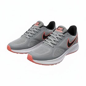 Nike Zoom Structure 7x Guide10 Running And Training Sports Shoes Grey Black Red