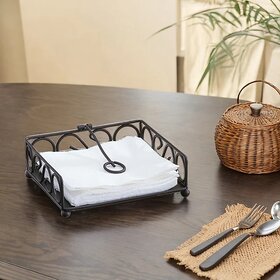 Metalic Square Shape Tissue Paper Holder