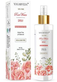 100% Pure Rose Water Spray for Face & Skin  Hydrates, Tones & Refreshes | Alcohol-Free, pH Balanced, Natural Skin Toner | For All Skin Types  200ml (2)