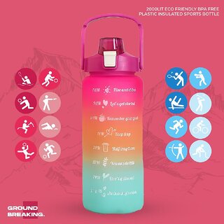 Motivation Water Bottle - 850 Ml.