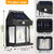 Kayru Solar Wall Bulb Light | Solar Bulb | Outdoor Garden Wall Light Solar Light Set (Wall Mounted Pack of 1)