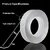 Nano (IVY) Double Side Tape, 2mm Thick, 1.2 Inch Wide with 1'' Cello White Tape - Pack of 1