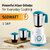 Digimate Sakhi 500W Mixer Grinder With 3 Jars, Power-Packed Performance for Everyday Cooking (DG-MG-Sakhi-01, Blue & White)