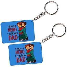 Show your appreciation for your hero dad with our I Have Hero Dad printed keychain keyring. This high-quality keychain is a perfect gift to celebrate the love and admiration you have for your father. Crafted with durable materials, its designed to withsta