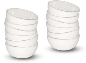 Ariya Melamine Mango Batti Bowl Set (582-Golden | Set of 12) Perfect for Serving Soup, Noodles, Cereal, Oatmeal, Pasta, Salads, Dishwasher & Microwave Safe Bowls for Home, Office, Parties, Restaurants