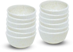 Ariya Melamine Mango Batti Bowl Set (582-Marble | Set of 12) Perfect for Serving Soup, Noodles, Cereal, Oatmeal, Pasta, Salads, Dishwasher & Microwave Safe Bowls for Home, Office, Parties, Restaurants