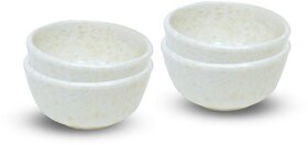 Ariya Melamine Mango Batti Bowl Set (582-Marble | Set of 4) Perfect for Serving Soup, Noodles, Cereal, Oatmeal, Pasta, Salads, Dishwasher & Microwave Safe Bowls for Home, Office, Parties, Restaurants