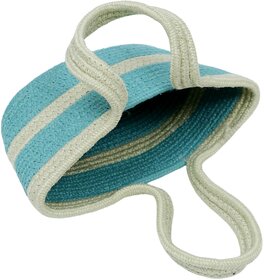 Ariya Women's Handbag (4024 | Sky Blue) Handcrafted PP & Cotton Blend Shoulder Purse, Perfect for Ladies & Girls, Lightweight Tote Bag for Daily, Casual, Travel & All Occasions