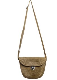 Ariya Women's Sling Bag (4055 | Brown) Handcrafted PP & Cotton Blend Shoulder Purse, Perfect for Ladies & Girls, Lightweight Crossbody Bag for Daily, Casual, Travel & All Occasions