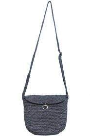 Ariya Women's Sling Bag (4055 | Dark Gray) Handcrafted PP & Cotton Blend Shoulder Purse, Perfect for Ladies & Girls, Lightweight Crossbody Bag for Daily, Casual, Travel & All Occasions
