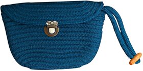 Ariya Women's Clutch Handbag (4076 | Blue) Handcrafted PP & Cotton Blend Clutch, Perfect for Ladies & Girls, Lightweight Stylish Purse for Parties, Special Occasions, Casual & Formal