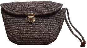 Ariya Women's Clutch Handbag (4076 | Brown) Handcrafted PP & Cotton Blend Clutch, Perfect for Ladies & Girls, Lightweight Stylish Purse for Parties, Special Occasions, Casual & Formal