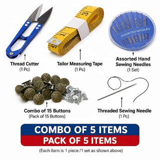 Minha 5in 1Sewing tool kit for tailoring ,stitching accessories combo set