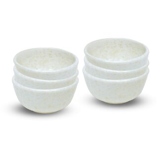 Ariya Melamine Mango Batti Bowl Set (582-Marble | Set of 6) Perfect for Serving Soup, Noodles, Cereal, Oatmeal, Pasta, Salads, Dishwasher & Microwave Safe Bowls for Home, Office, Parties, Restaurants