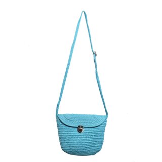 Ariya Women's Sling Bag (4055 | Sky Blue) Handcrafted PP & Cotton Blend Shoulder Purse, Perfect for Ladies & Girls, Lightweight Crossbody Bag for Daily, Casual, Travel & All Occasions