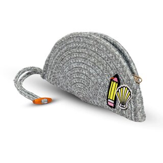 Ariya Women Clutch Handbag with Sticker (4077 | Light Gray) Handcrafted PP & Cotton Blend Clutch, Perfect for Ladies & Girls, Lightweight Stylish Purse for Parties, Special Occasions, Casual