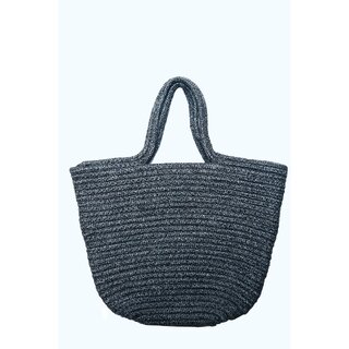 Ariya Women's Handbag (4161 | Light Gray) Handcrafted PP & Cotton Blend Shoulder Purse, Perfect for Ladies & Girls, Lightweight Tote Bag for Daily, Casual, Travel & All Occasions