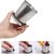 Foldable Glass Compact Portable Folding Stainless Steel Travel Mug -Water Cup with Hanging Chain for Camping, Hiking  O