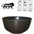 Ariya Melamine Sweet Bowl Set (600-Black | Set of 24) Perfect for Serving Soup, Noodles, Cereal, Oatmeal, Pasta, Salads, Dishwasher & Microwave Safe Bowls for Home, Office, Parties, Restaurants