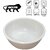 Ariya Melamine Sweet Bowl Set (600-White | Set of 12) Perfect for Serving Soup, Noodles, Cereal, Oatmeal, Pasta, Salads, Dishwasher & Microwave Safe Bowls for Home, Office, Parties, Restaurants