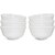 Ariya Melamine Sweet Bowl Set (600-White | Set of 6) Perfect for Serving Soup, Noodles, Cereal, Oatmeal, Pasta, Salads, Dishwasher & Microwave Safe Bowls for Home, Office, Parties, Restaurants