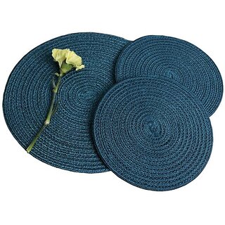 ARIYA Table Mats Set of 3 (Medium) Placemats for Home Dining | Heat-Resistant, Elegant Design, and Easy-to-Clean Surface