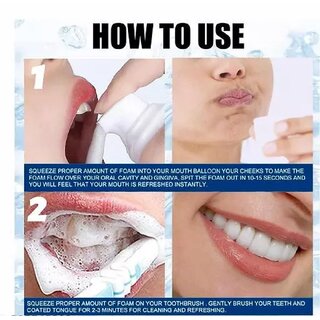 Teeth Whitening Foam 360 Comprehensive Cleaning Brighten Teeth Remove Order prevent Teeth Oecay Clear  Fresh Beath