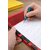 FAIRBIZPS 27-Line Braille Slate with Stylus  Red top  black abs plastic bottom  lightweight  durable writing tool fo
