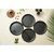 Ariya Melamine 12-Inch Dinner Plates Set of 4 (Midnight Mirage) | Durable & Break-Resistant | Microwave & Dishwasher Safe | Reusable Serving Plates for Snacks, Breakfast, Lunch & Dinner for Hotel