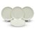 Ariya Melamine 12-Inch Dinner Plates Set of 4 (White Oasis) | Durable & Break-Resistant | Microwave & Dishwasher Safe | Reusable Serving Plates for Snacks, Breakfast, Lunch & Dinner for Hotel