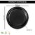 Ariya 11 Inches Melamine Dinner Plate Set of 4 (Black) Microwave & Dishwasher Safe Dinnerware, Full Serving Plate Set for Snacks, Breakfast, Lunch, Dinner, Break Resistant, All Occasions