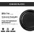Ariya 11 Inches Melamine Dinner Plate Set of 4 (Black) Microwave & Dishwasher Safe Dinnerware, Full Serving Plate Set for Snacks, Breakfast, Lunch, Dinner, Break Resistant, All Occasions